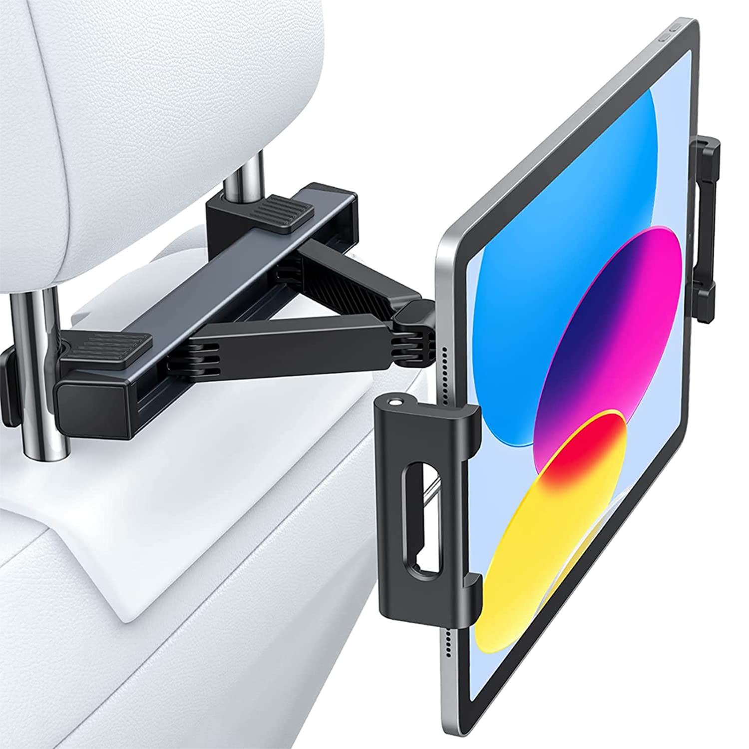 STHIRA Tablet Holder for Car, Car Headrest Holder Tab Holder iPad Holder for Car, Adjustable 360° Rotate Car Back Seat Headrest Tablet Holder & Smartphone Mount for iPad/Samsung/Tabs/Lenovo 4.7 STHIRA Tablet Holder for Car, Car Headrest Holder Tab Holder iPad Holder for Car, Adjustable 360° Rotate Car Back Seat Headrest Tablet Holder & Smartphone Mount for iPad/Samsung/Tabs/Lenovo 4.7